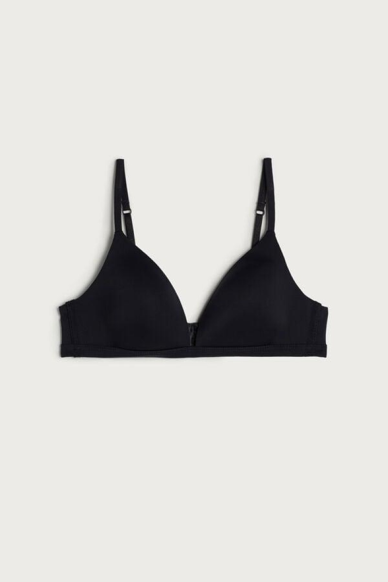 Intimissimi Tiziana Microfiber Triangle BH Dame Svarte | NOGL4601