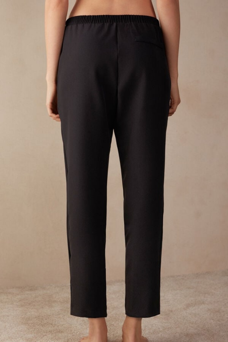 Intimissimi Trousers with Pockets Bukse Dame Svarte | NOWY4275