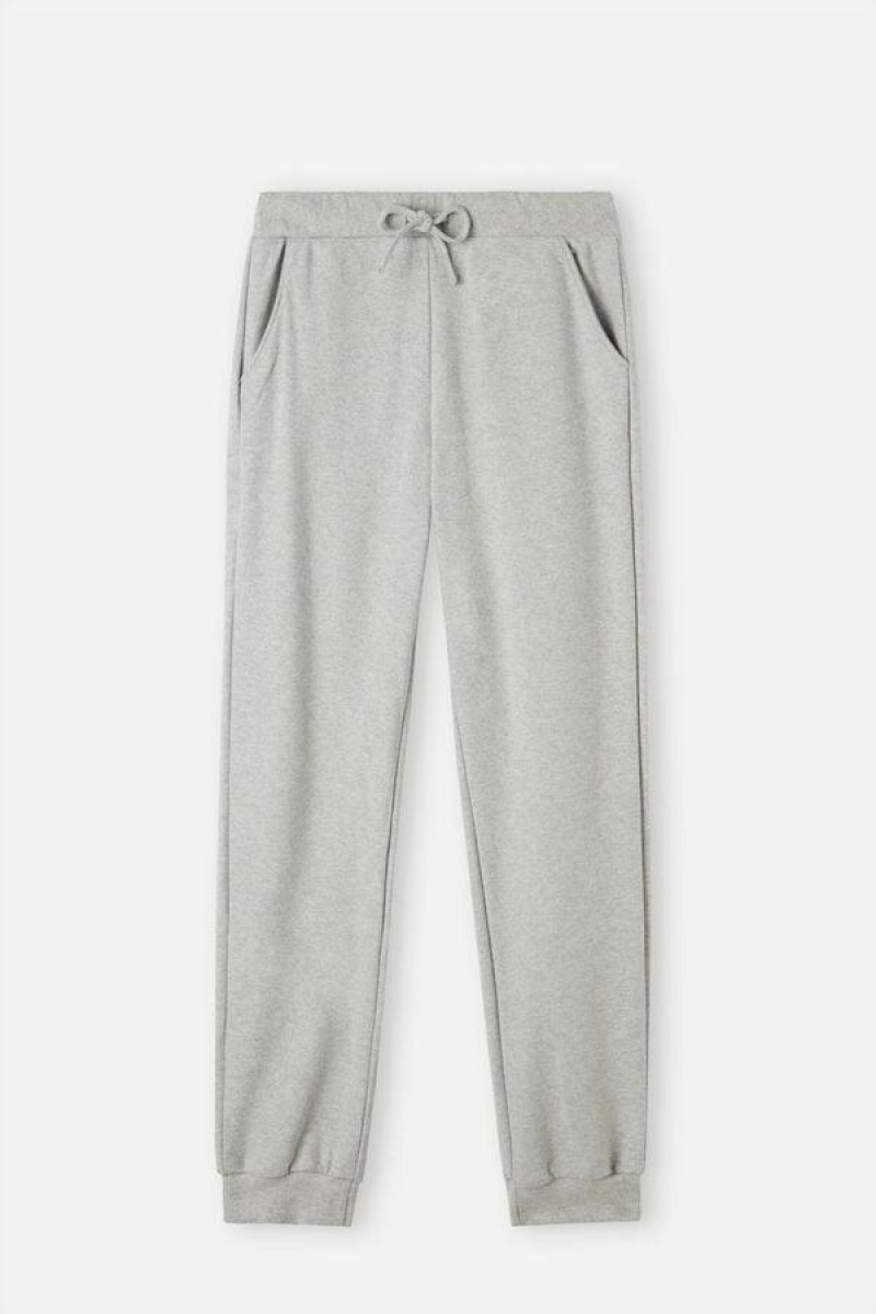 Intimissimi Warm Cuddles Full Length Cuffed Pants Pyjamas Dame Grå | NOHK4001